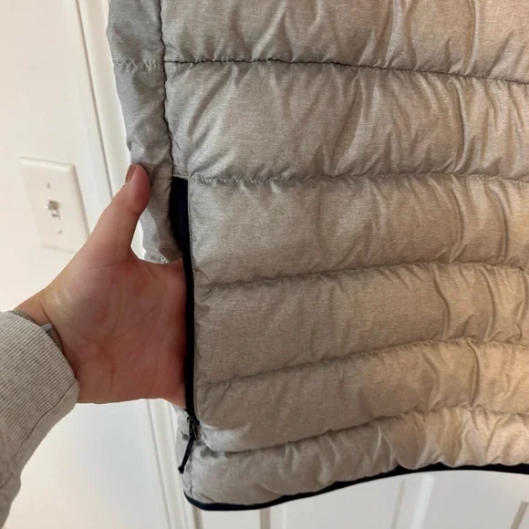 Eddie Bauer | Women's Puffer Pullover Jacket, Navy & Grey, Size 2XLT - EUC - Picture 2 of 5